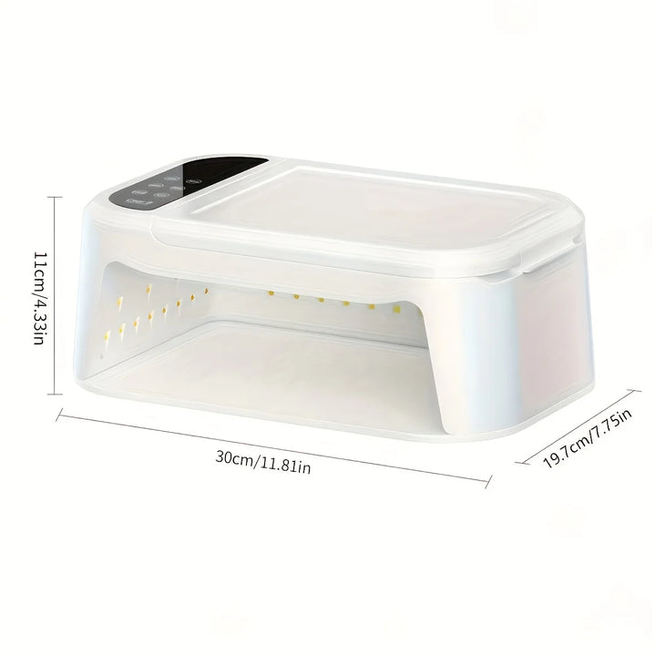[US Plug]XEIJAYI 1pc LED Hand Pillow Light Therapy Lamp UV Glue Dryer, Fast Nail Dryer Nail Polish Curing UV Lamp With 5 Timers