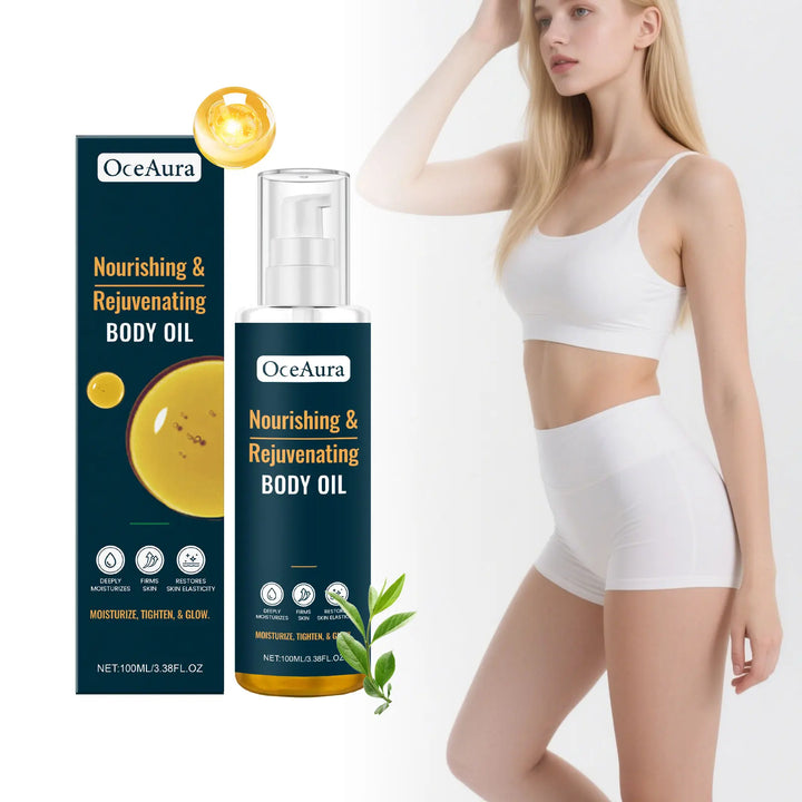 Moisturizing Body Oil with Vitamin E Camellia Oil Deep Hydration for Dry Skin Winter Skincare Anti Dryness Holiday Gift 100ml
