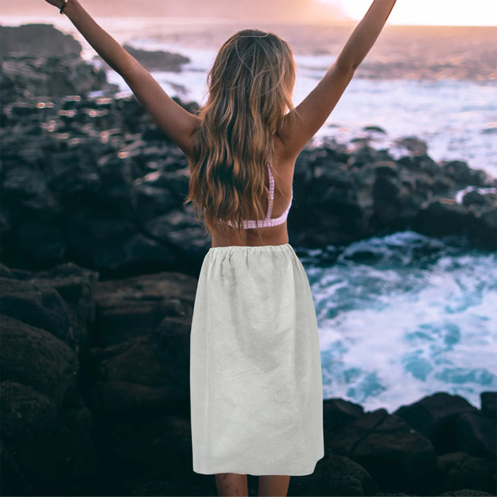 Cotton Disposable Bathrobe Thickened Hotel Shower Wear Travel Robe White Skirt Kimono Towel Set Home Textile Towels