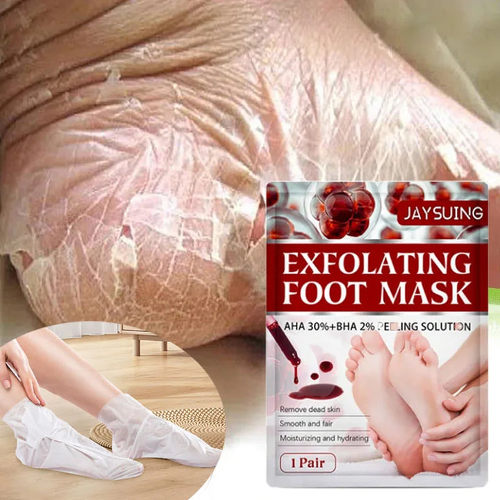 1/4/8 Pairs Exfoliating Feet Peel Mask Pedicure Peeling Dead Skin Remover Socks Foot Care Tool for Wife Husband Perfect Present