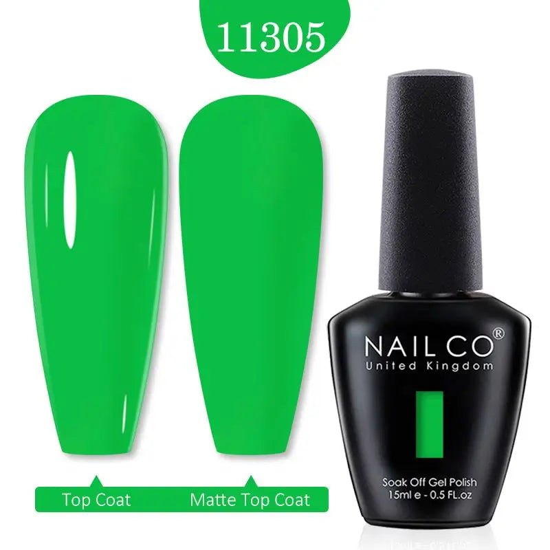 NAILCO Red Colors Series 15ML Nail Gel Polish Nail Supplies Semi Permanent For Nail Art Manicure Soak Off LED UV Hybrid Varnish