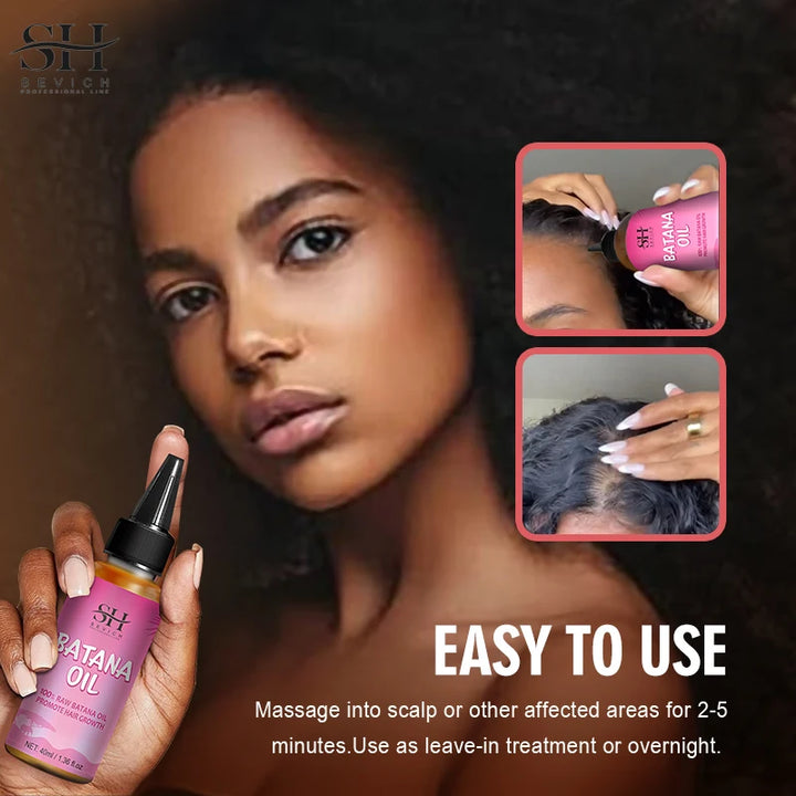 Batana Hair Growth Oil Anti Hair Loss Set Traction Alopecia Treatment Shampoo Nourishing Anti Hair Break Conditioner Hair Care
