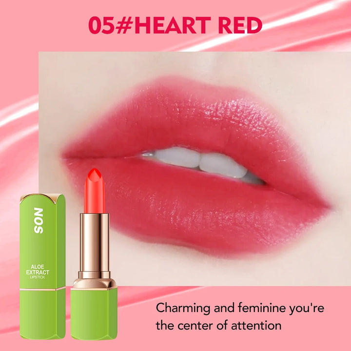 Aloe Vera Lipstick Color Changing – Hydrating PH Lip Balm Stick, Smudge-Resistant Long Wear, Moisturizing Natural Tint Lip Care