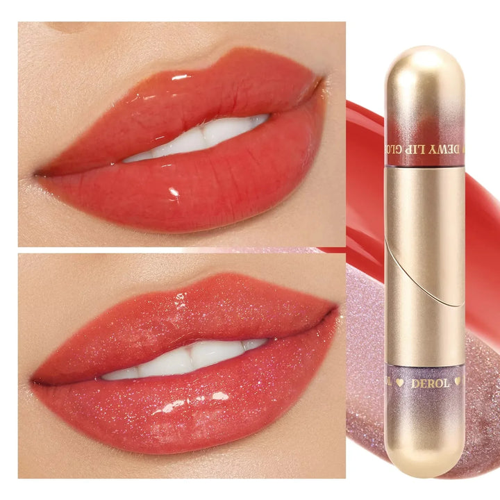 Hydrating Plumping High-Shine Lip Oil Mirror Gloss for Moisturized Luscious Lips Long-Lasting Comfortable Wear Lip Care