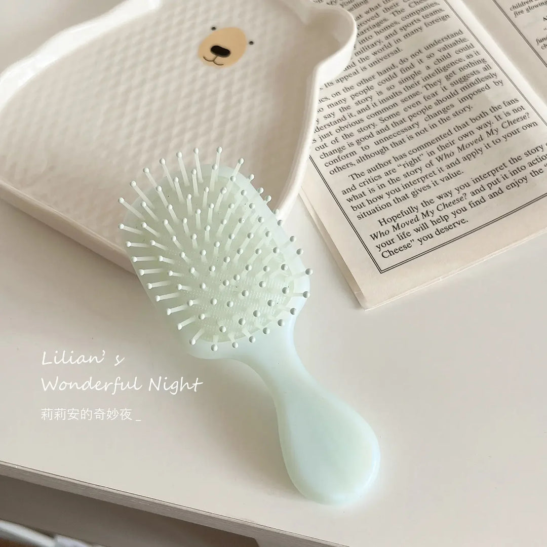 Mermaid Massage Air Cushion Combs for Kids Small Toddler Girls Hair Brushes Simplicity Lovely Hair Care Tool Fashion Solid Color