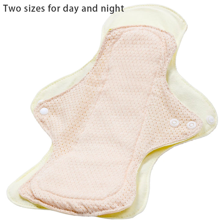 BIAI 1PC Colored Cotton Sanitary Pads Washable Reusable Nursing Pads Highly Absorbent and Breathable Auntie Towel Women Gift