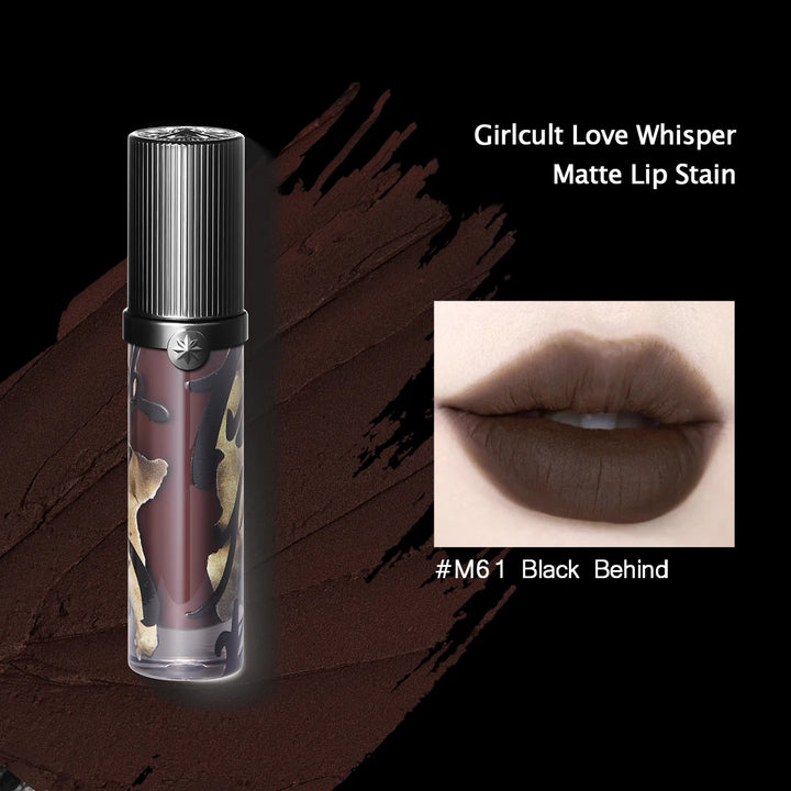 Girlcult Love Whisper Matte Lip Stain,Velvet Matte Texture,Lightweight Non-Drying,Soft-Focus Matte Finish,Edgy Makeup Looks,Gift