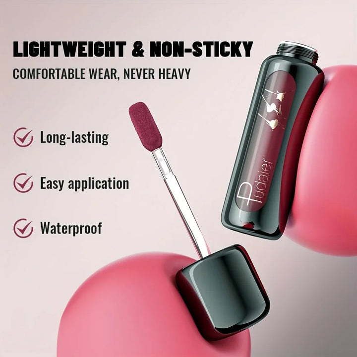 1PC Matte Velvet Lip Gloss, Long Lasting Waterproof Non-Stick Lip Mud, Smooth Lip Makeup Gift for Women, Mother’s Day Gift