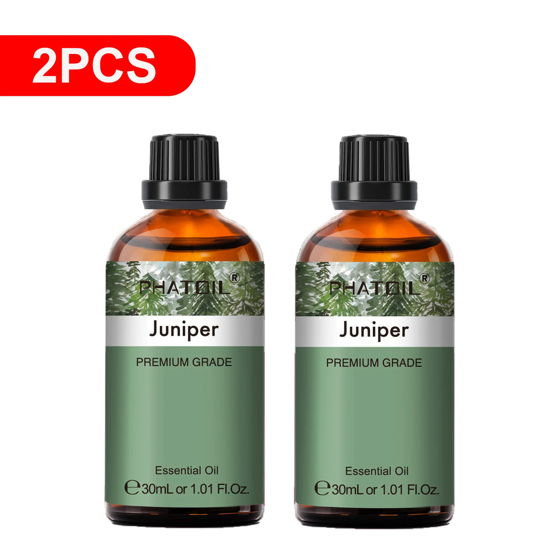 PHATOIL 2PCS Natural Essential Oils Set 30ml Bergamot Lemon Ylang Ylang Lavender Jasmine Vanilla Eucalyptus Aroma Essential Oils