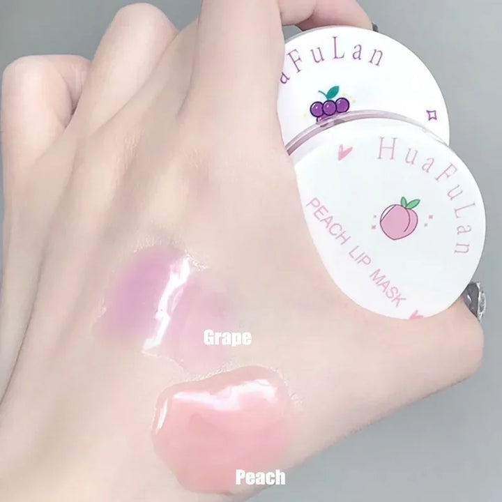 Grape Lip Care Sleep Lip Mask Set Night Repair Moisturizing Anti-cracking Fruit Lip Balm Pink Lip Cream Nourishing Lip Gloss
