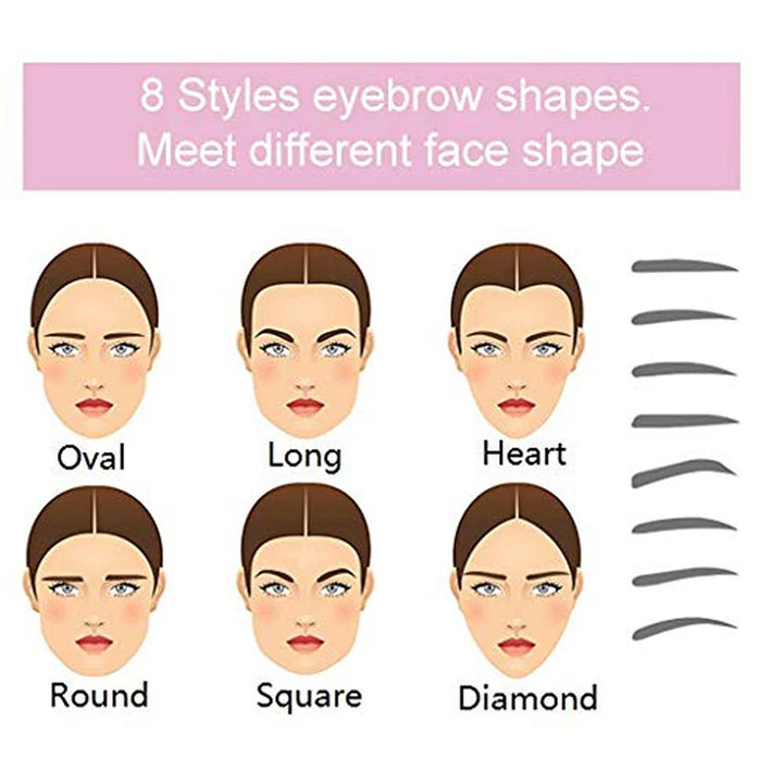 4/8PCS Eyebrow Stencil Eyebrow Shaper Make Up Tools Stencil Eye for Arrows Eyelashes Accessories Eyebrows Shape Makeup Stencil