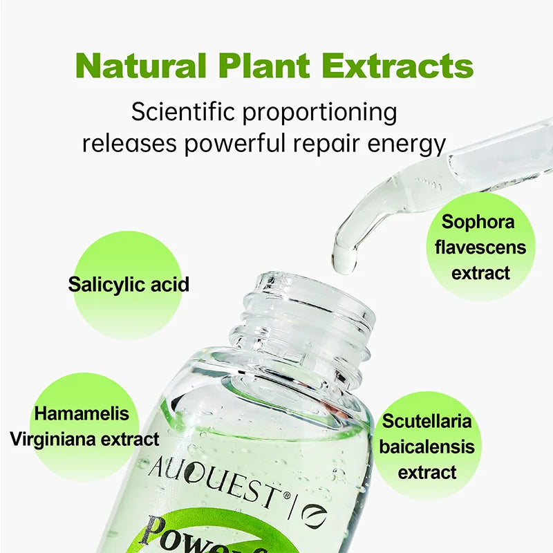 AUQUEST Salicylic Acid Acne Treatment Face Serum Oil Control Herbal Fades Acne Marks Pimple Remover Facial Skin Care