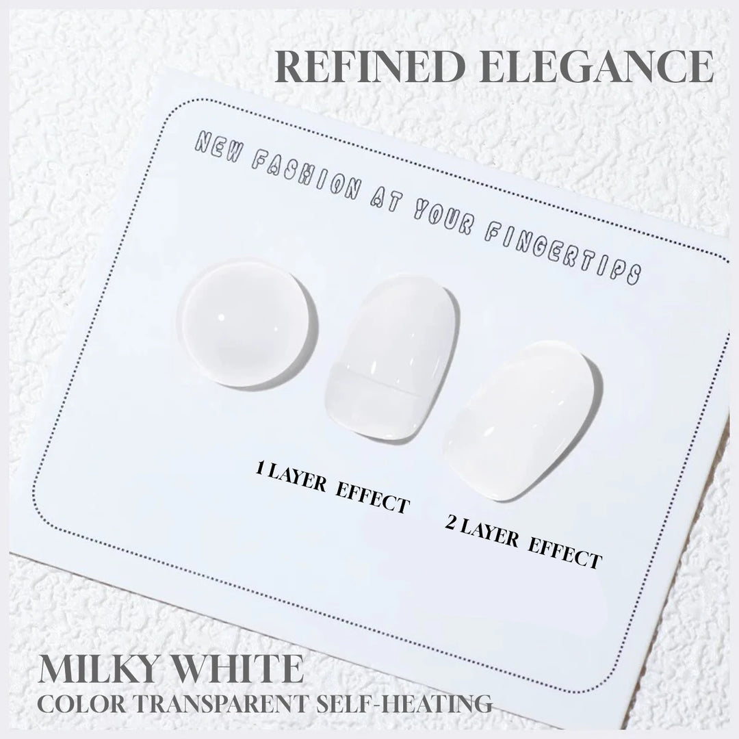 10ml 1-8pcs Milky White Quick Extension Gel Nail Polish Nude Construct Hard Semi Permanent Acrylic Extension Nail Art Varnish