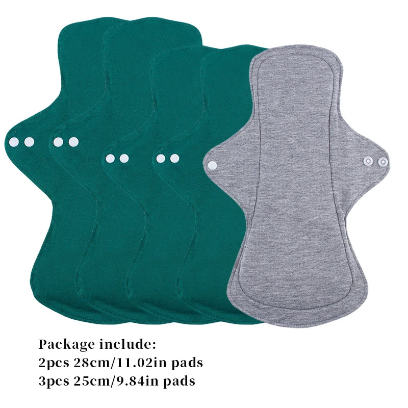 5PCS Breathable Cotton Sanitary Pads Daily Underwear Panty Liners Washable Reusable Comfortable Maternity Pads for Women