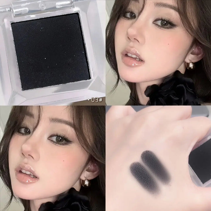 Single Color Matte Eyeshadow Palette, Base Primer Highlighter Smoky Eye Shadow, Face Contour Brightening Makeup Cosmetics
