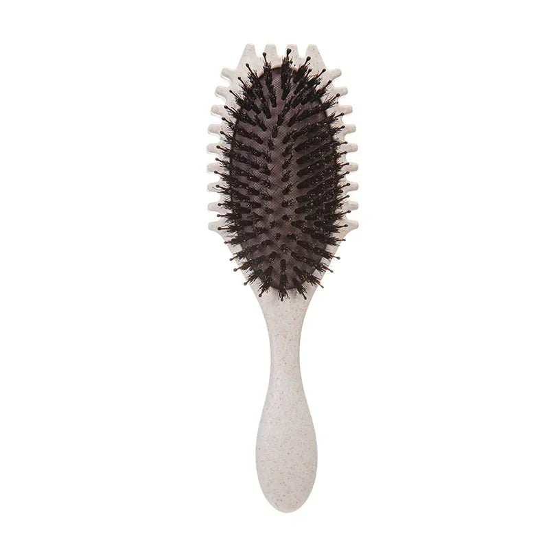 1Pc Boar Bristle Hair Brush Large Hair Brush for Travel Mirror Comb Paddle Brush Head Massager Detangling Hair Style Accessories