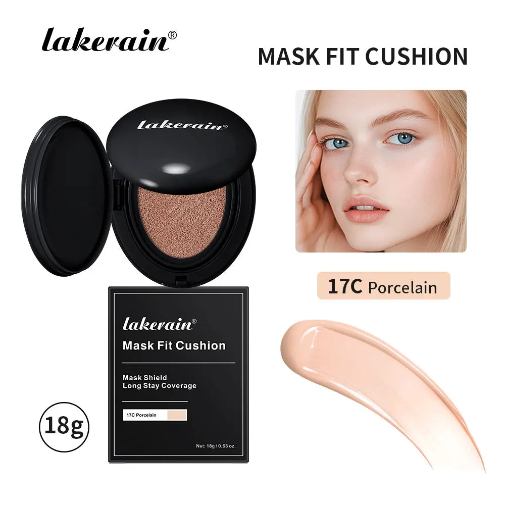 Semi-matte CC Cream Cushion Natural Concealer Whitening Long-lasting Creamy Texture Foundation Face Base Makeup Cosmetics
