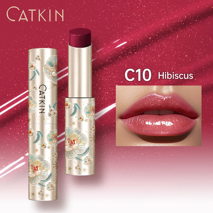 CATKIN GLOSSY LIP BALM Hydrating Lip Stick Lip Tint Lipstick Long Lasting 12H Hydration Moisturize, Protect & Soothe Dry Lips