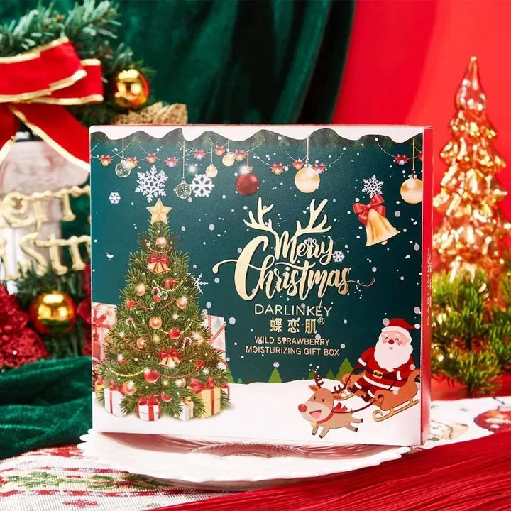 Christmas Gift Box Choi Koi Kinno Strawberry Moisturizing Three Piece Set Hand Cream Body Lotion