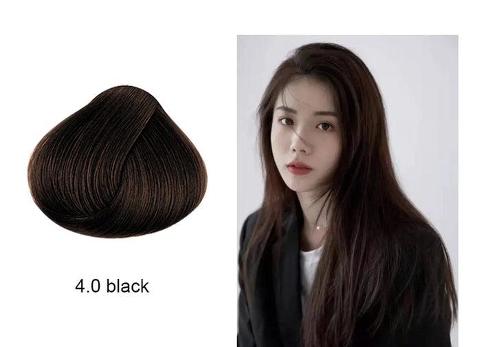 Mokeru Natural Organic Brown Hair Color Permanent Hair Coloring Shampoo Long Lasting Hair Dye Shampoo For Women Professional Dye