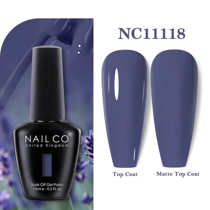 NAILCO 131Colors Vernis Semi Permanent UV Varnish Gel Nail Polish Nails Art Gel Manicure TOP BASE Varnish Hybrid