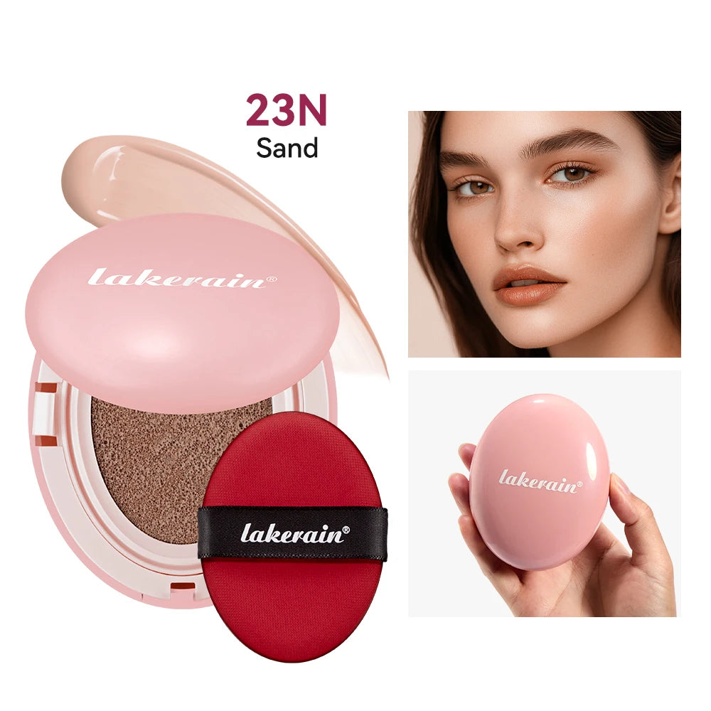 Semi-matte CC Cream Cushion Natural Concealer Whitening Long-lasting Creamy Texture Foundation Face Base Makeup Cosmetics