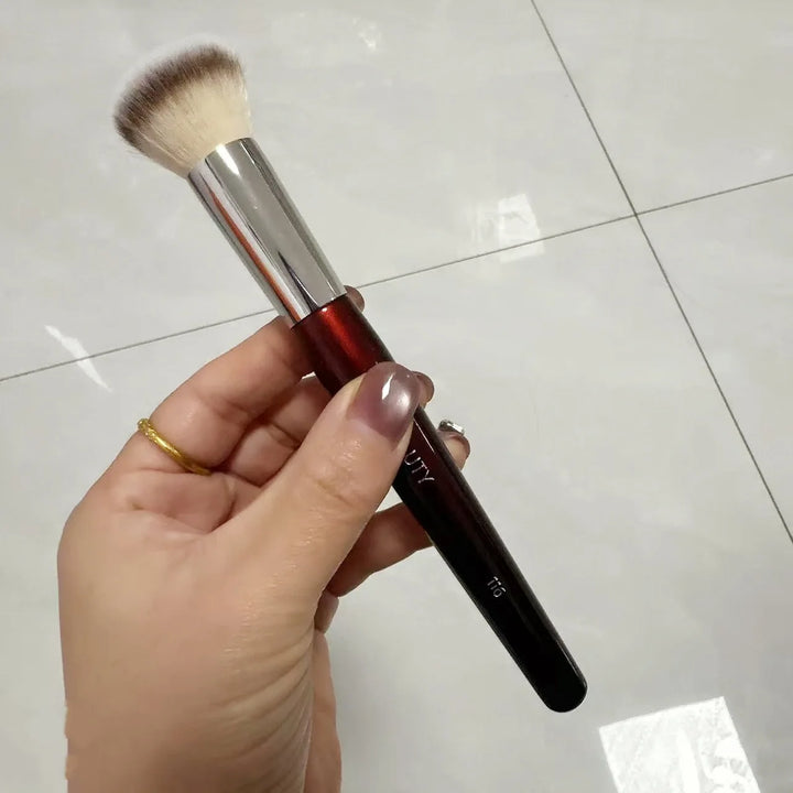 1pc 101 Contoured Foundation Makeup brushes Angled Liquid Base Concealer Make up brushes Red wood handle cosmetic tools 506