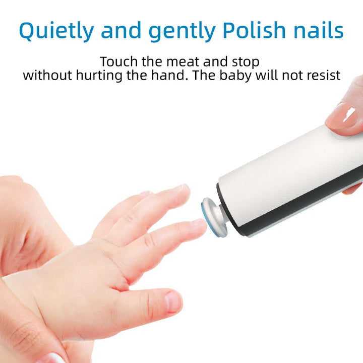 Kid Nail Polisher Tool Baby Electric Nail Trimmer  Baby Care Multifunctional Fingernail Cutter Trimmer Infant Manicure Set