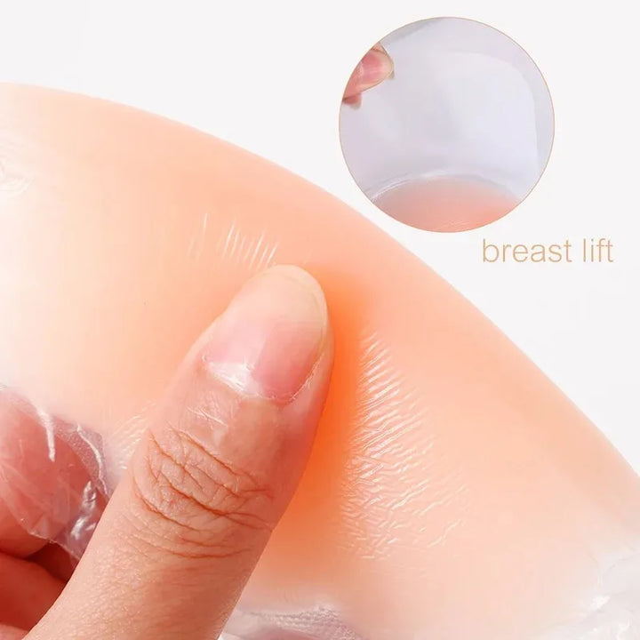 2/4PCS  Silicone Lift Up Bra Sticker Adhesive Invisible Bras Chest Patch for Women Reusable Chest Breast Petals Pads