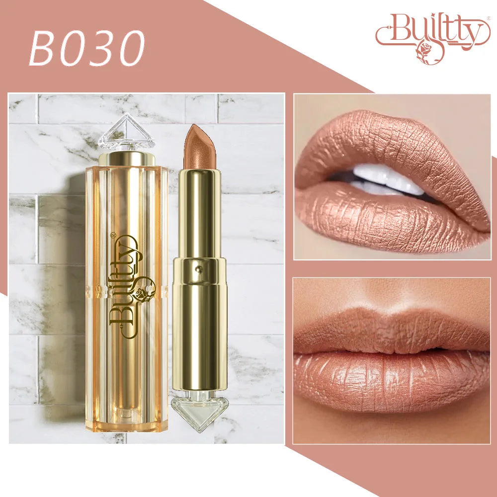 Cosmetics Blue Lipstick Gliter Makeup Marble Matte Glitter Lipstick Waterproof Long Lasting Matt Magic 12 Colors Shade