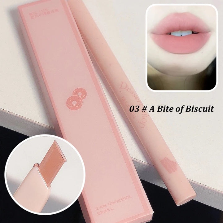 MUGE LEEN Dessert Lip Liner automatically swivel waterproof, long-laswet n wild Perfect Pout Gel Lip Liner | Comes Naturally