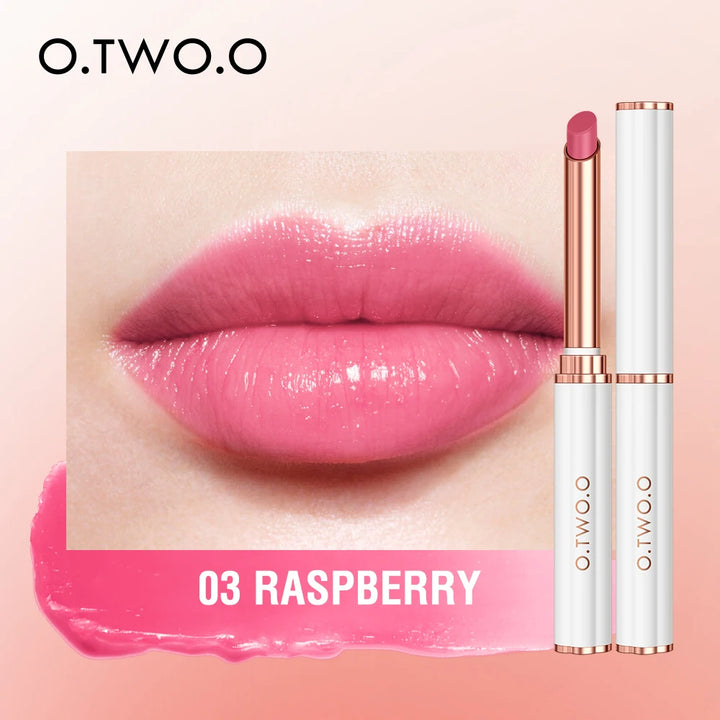 O.TWO.O Color Changing Lipstick Moisturizing Lip Balm Nourising Long Lasting Lip Gloss Natural Beeswax Lip Care Cosmetics