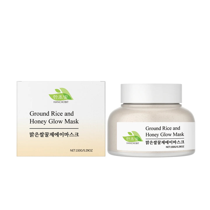 Rice & Honey Mask: Gentle Hydrating, Moisturizing & Exfoliating Leave-On Clay Mask for Facial Care