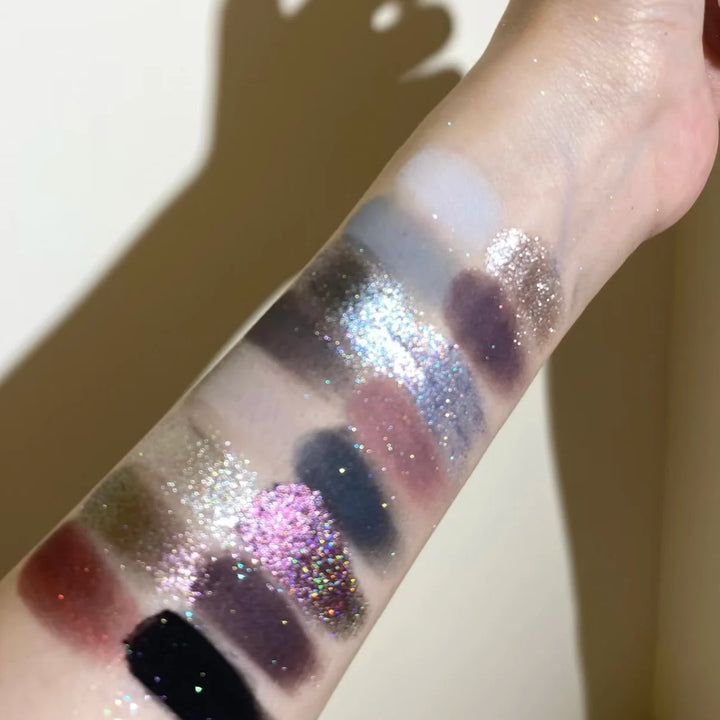 Qianyan Cheeryep 16 Color Eyeshadow Palette Glitter Chamelon Matte Pearlescent Flash Plate Cowherd Sequins