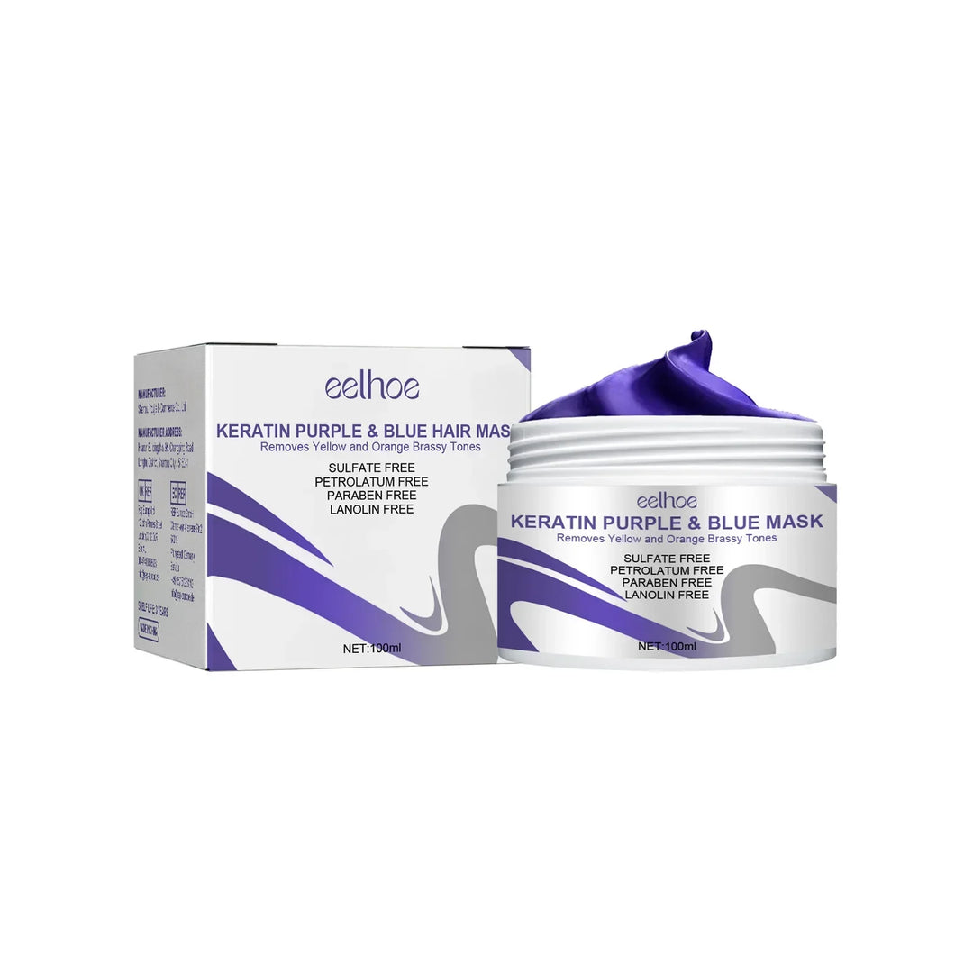 Get Gorgeous Hairs with Keratin Purple Hair Mask - Repair and Nourish Hair Mask for Dry & Damaged Hair Treatment 100ml