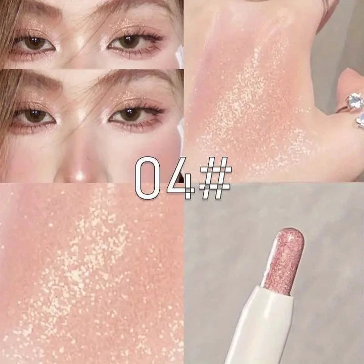 HISYI Two-In-One Lying Silkworm Pen Brightens down Waterproof Sweat-Proof Non-Smudge High-Light 3D Liquid Eyeliner Pen