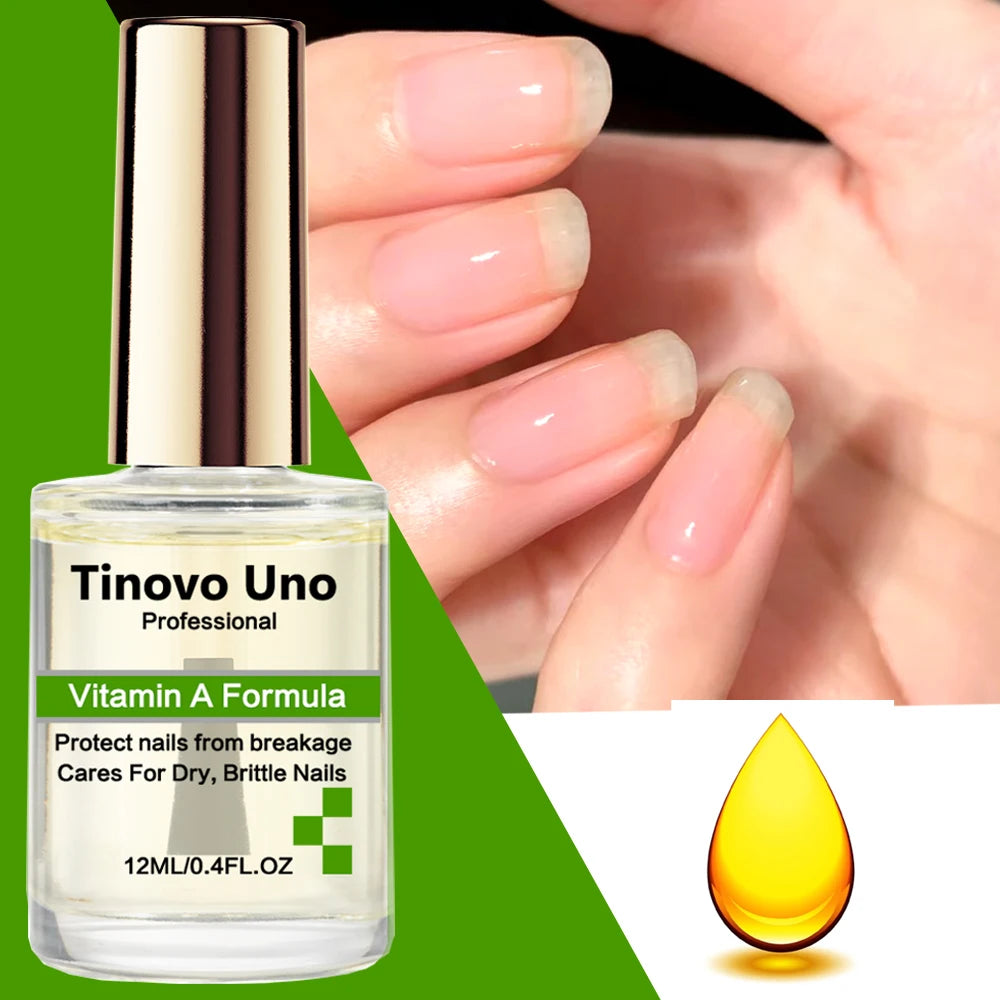 Tinovo Uno Keratin Coconut Nail Strengthening Oil Nail Art Treatment Care Nail Growth Cuticle Oil 12ML Vitamin C Enriched Polish
