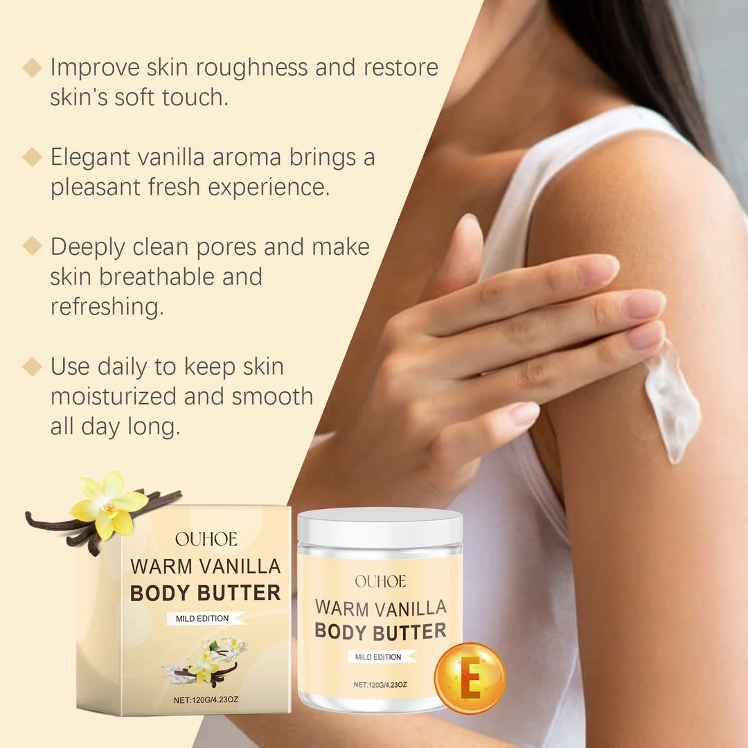 Exfoliating Body Scrub Vanilla Cuticle Soften Moisturizing Body Cleaning Dark Spots Correcting Exfoliate Dead Skin Remover Scrub