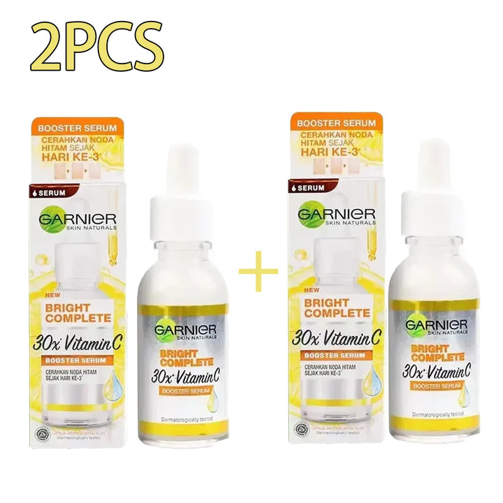 Garnier Bright Complete 30x Vitamin C Niacinamide Booster Serum Whitening Skin Tone Essence Fade Acne Mark Beauty Products 30ml