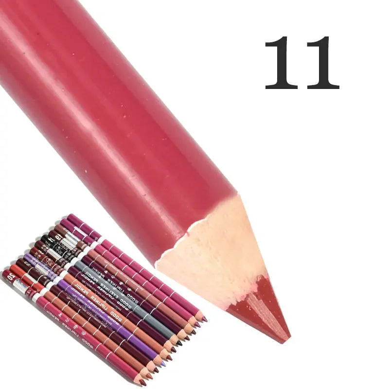 28-Colors Waterproof Lip Liner Matte Nuede Red Long Lasting Makeup Pens Non-stick Cup Lipstick Women Party Makeup Lip Cosmetics