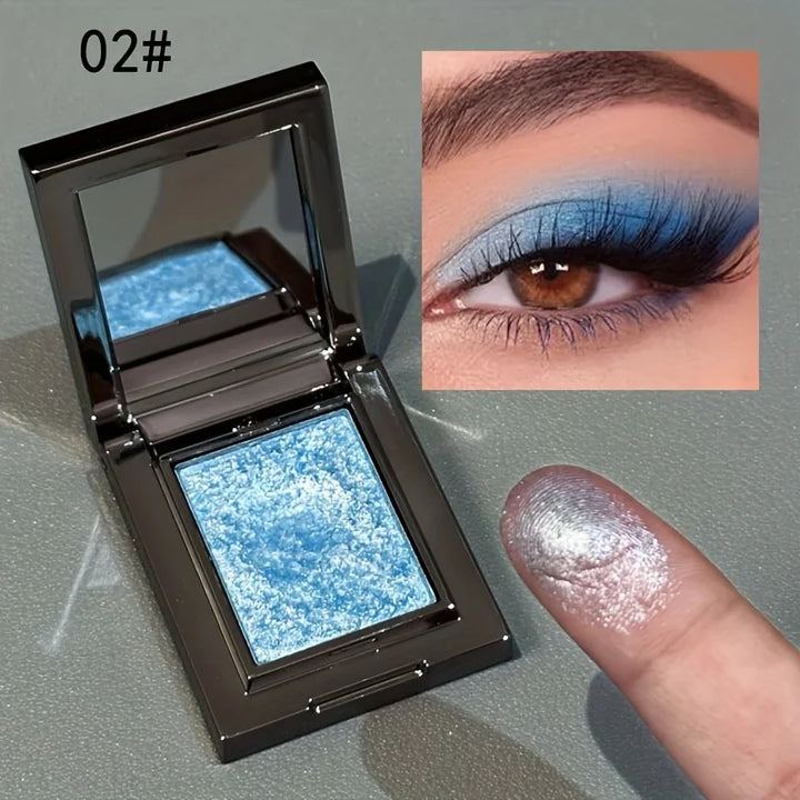 Single Color Glitter Eyeshadow Waterproof Sweatproof Long Lasting Highlight for Party Cosplay