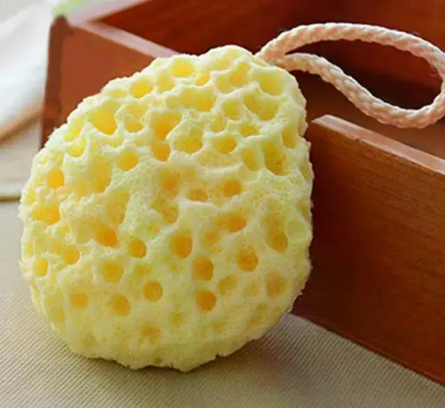 1PC Honeycomb Shape Newborn Baby Kids Bath Sponge Brushes Massage Baby Shower Exfoliating Body Face Cleaning Scrubber Newest