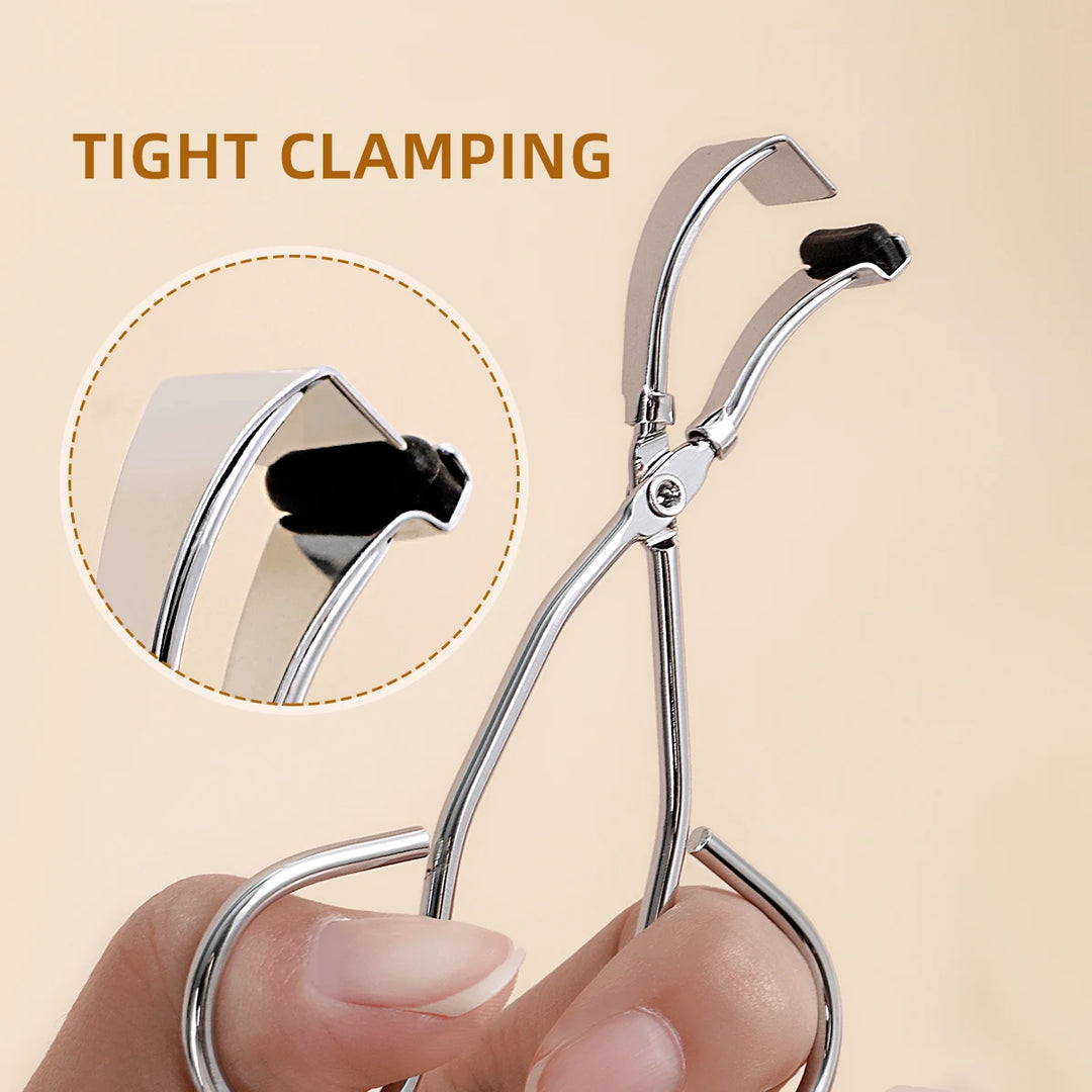 1PC portable eyelash curler, stainless steel wide-angle eyelash curler, used for eyelash curling and extension