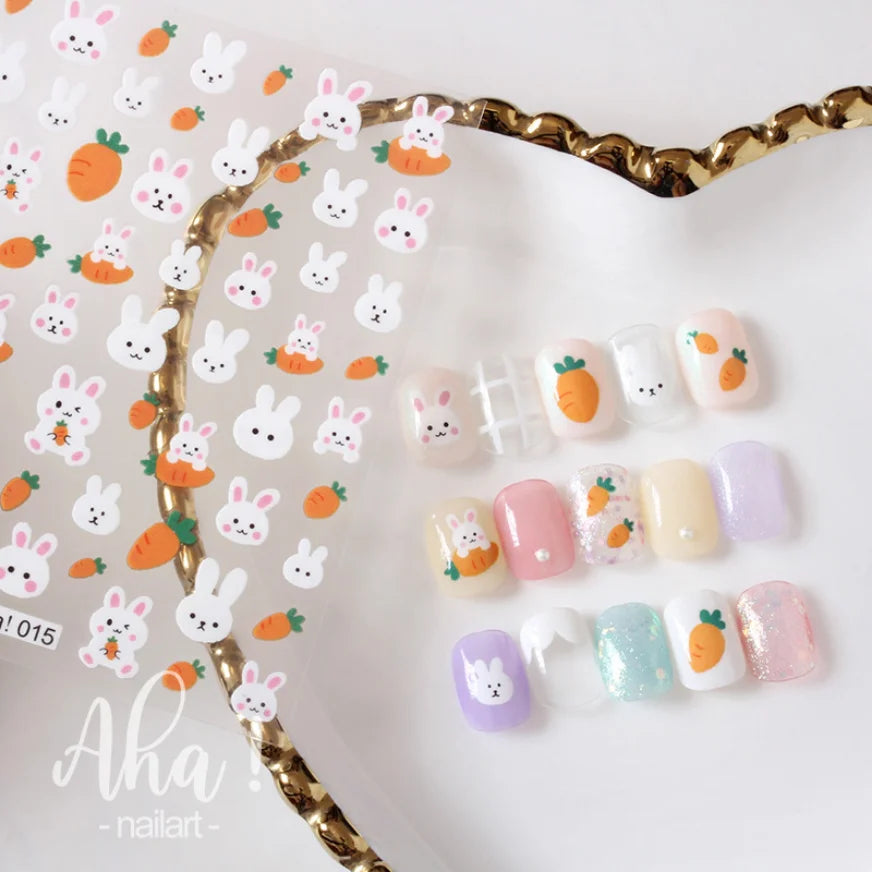 3D Nail Art Stickers  Translucence Moon/Star/Cloud Ultra-thin Nail Decals 3d Self-Adhesive White Cloud Moon Star Kawaii Sliders
