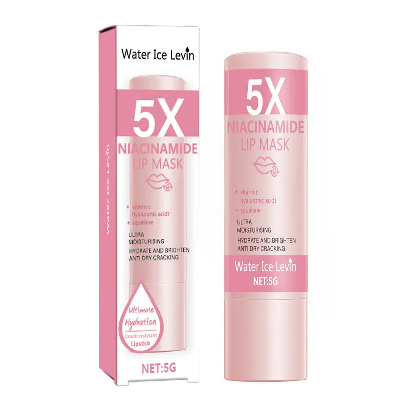5X Niacinamide Lip Balm with Vitamin C & Hyaluronic Acid Ultra Moisturizing Hydrating Brightening Anti-Dry Crack Lip Care 5g