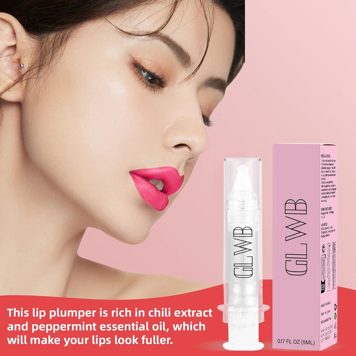 Lip Plumping Booster High Shine Lip Plumper Lip Oil Needle Tube Lip Gloss Lip Balm Extreme Volume Lip Tint Makeups Cosmetics