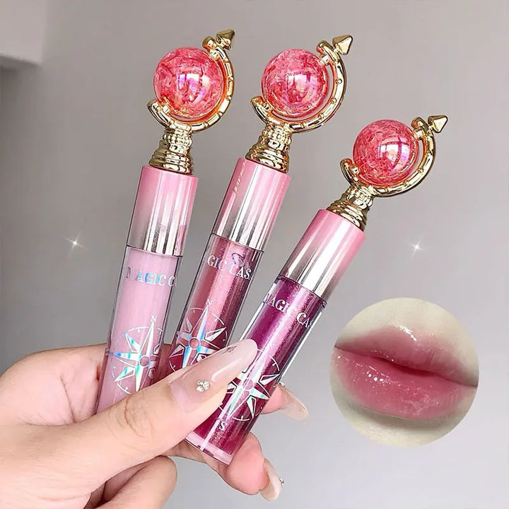 MAGIC CASA Shimmering Lip Gloss — Hydrating and Moisturizing, Mirror Finish, Plumping Glass-Like Lips