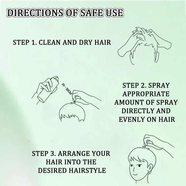 Fluffy Volumising Hair Spray Hair Thickening Refreshing Freshing Oil Control Frizz Treatment Firm Hold No Wash Dry Hair Spray