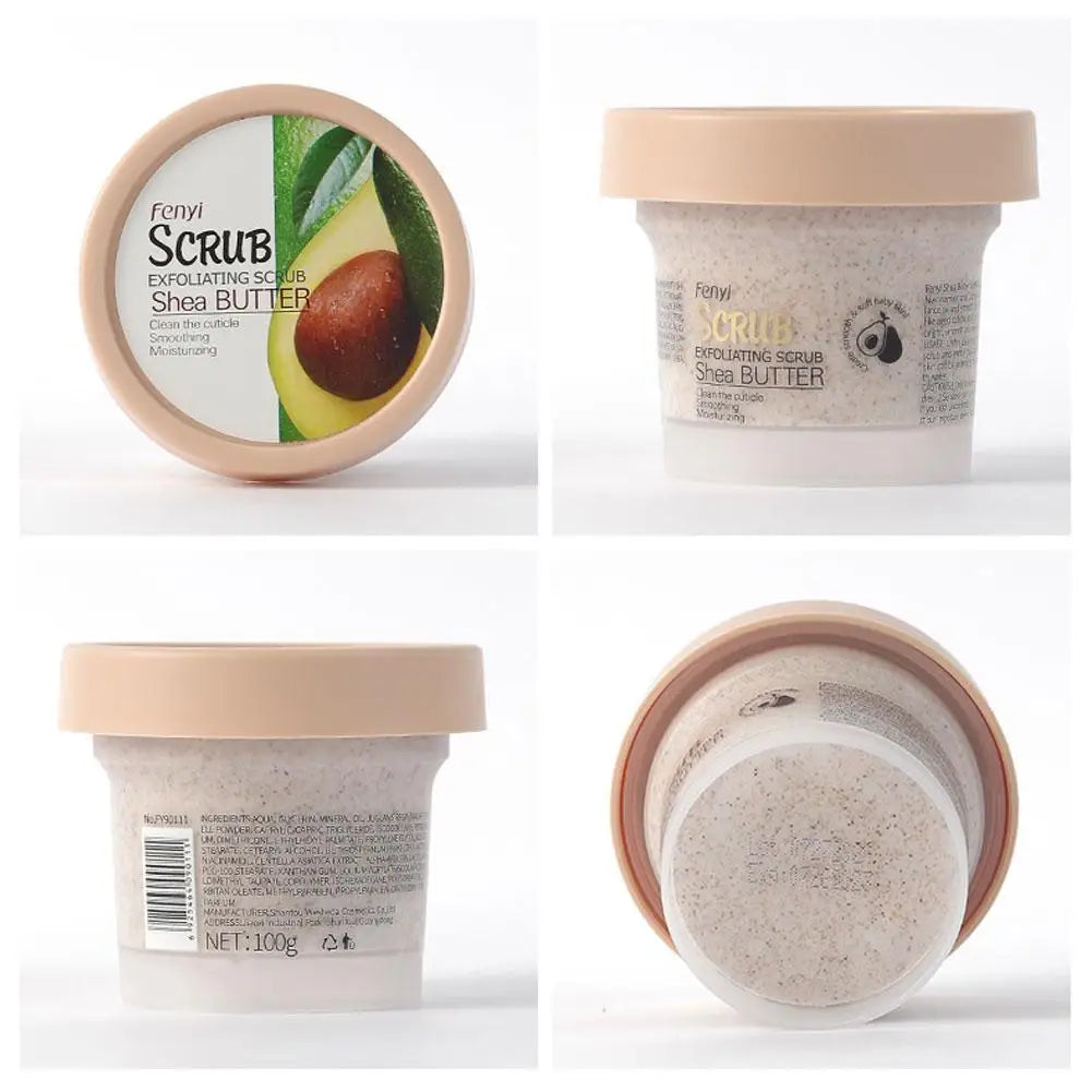 Shea Butter Exfoliating Scrub Deep Cleansing Pore Reduce Acne Exfoliating Gel Face Body Skin Scrub Cleansing