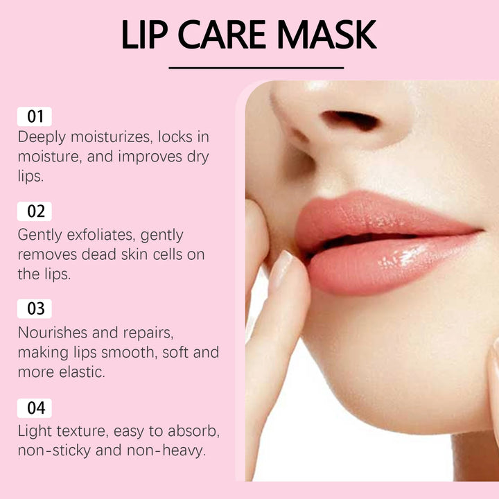 HOYGI Sleep Lip Mask Deep Hydration Lasting Moisturizing Exfoliation Night Lips Care Maintenance Fades Lip Lines Anti Cracked